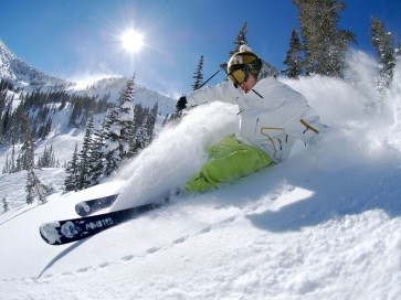 Skiing Powder Snow